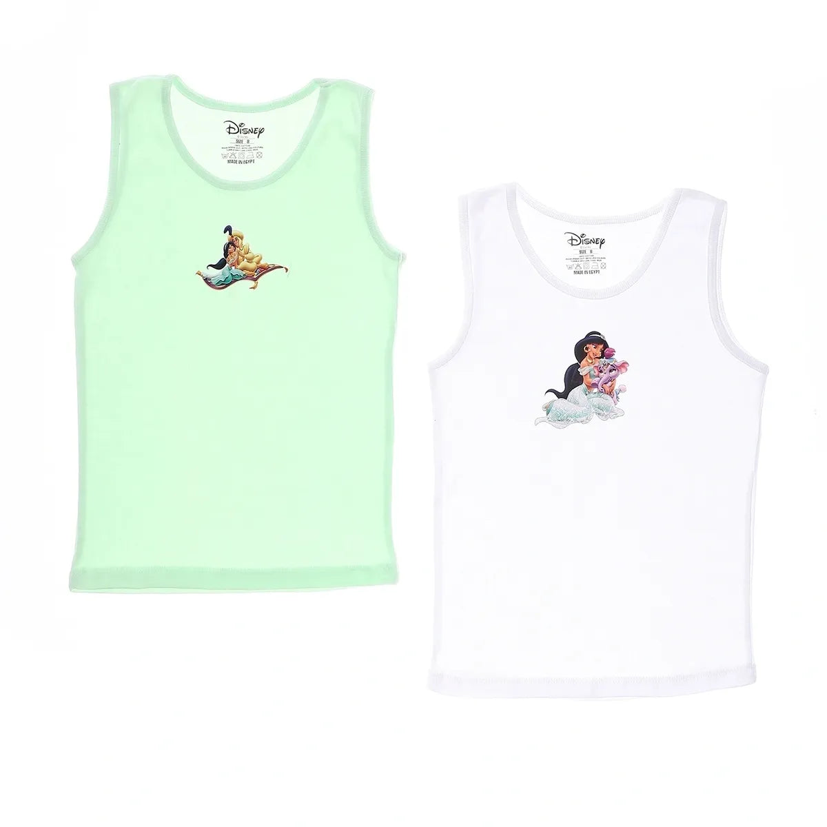 Aladdin Girls Tank Undershirt-Pack Of 2
