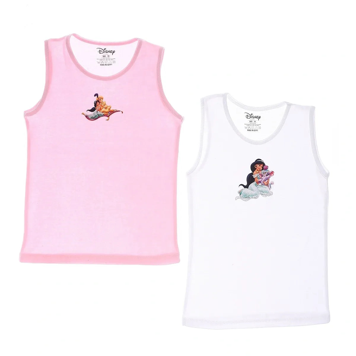 Aladdin Girls Tank Undershirt-Pack Of 2