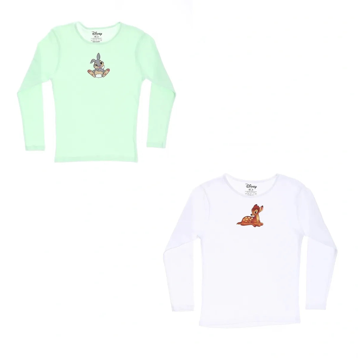 Bambi Girls Long Sleeve Undershirt Pack Of 2