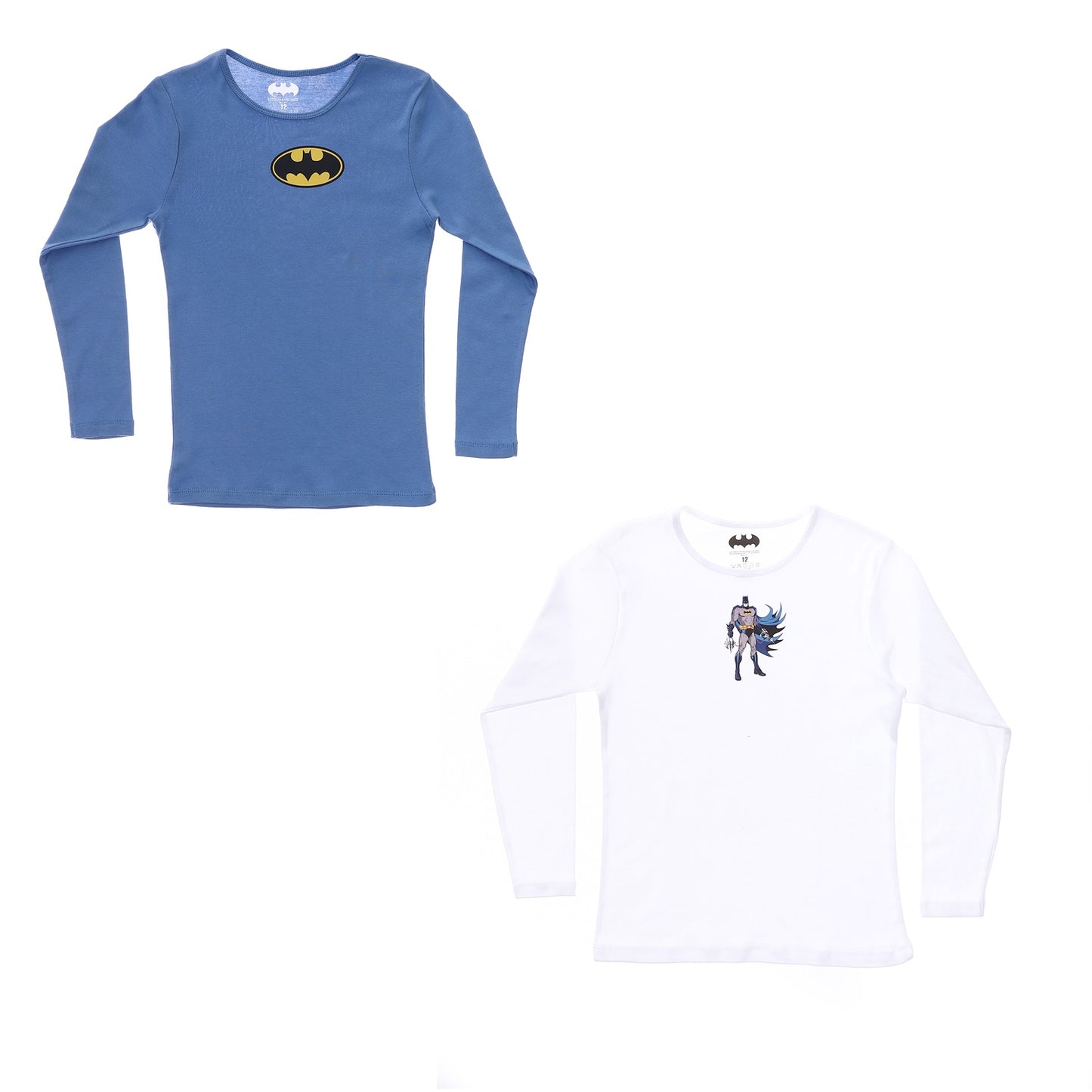 Batman Boys Long Sleeve Undershirt-Pack Of 2