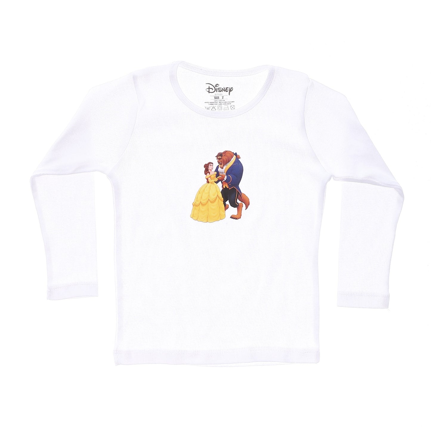 Beauty and The Beast Girls Long Sleeve Undershirt Pac