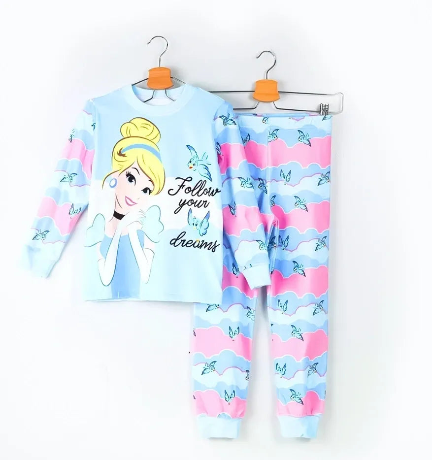 Cinderella Girls Long Sleeve & Pants Pajama Set