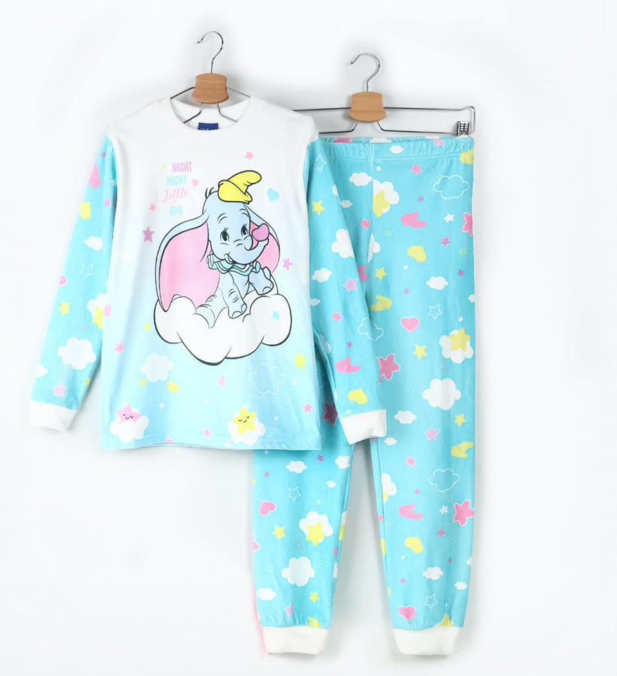 Dumbo Girls Long Sleeve & Pants Pajama Set