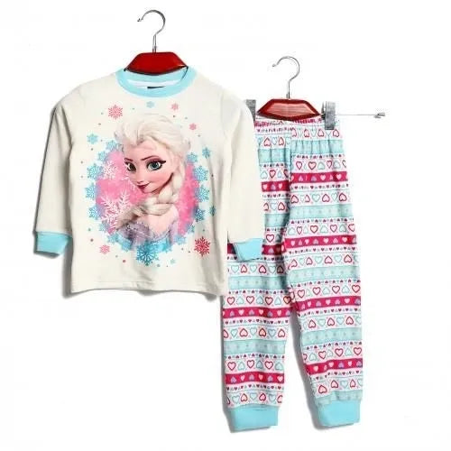 Elsa Girls Long Sleeve & Pants Pajama Set