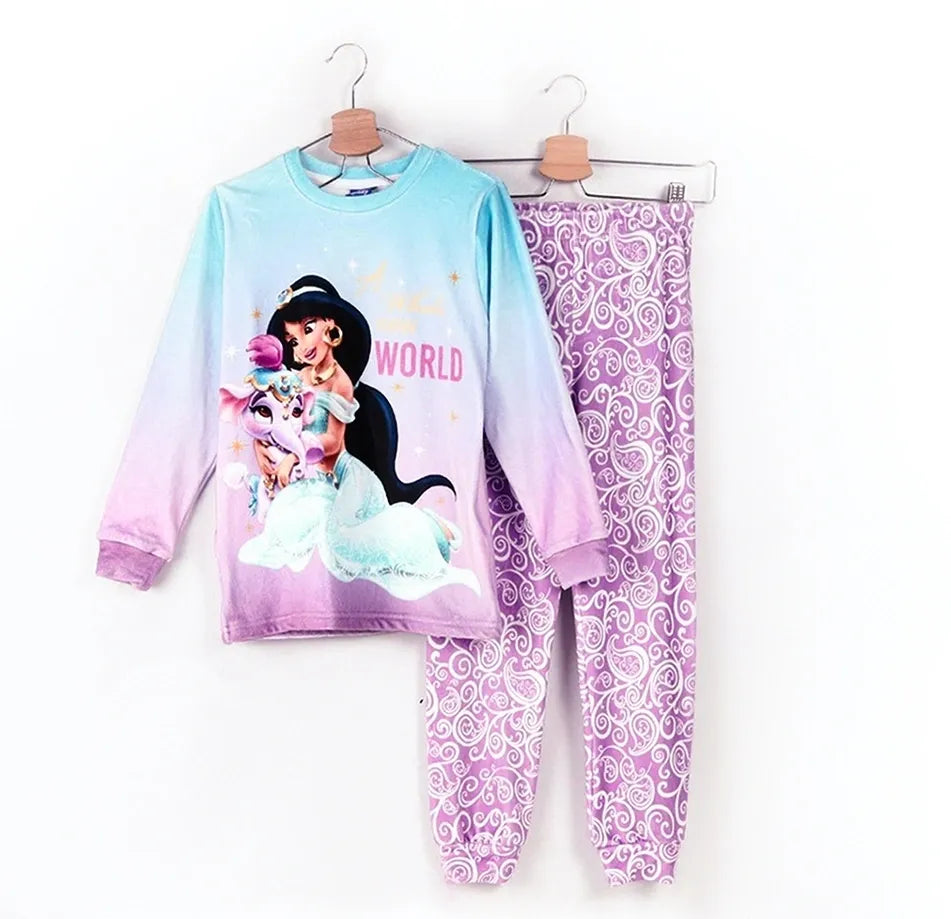 Jasmine Girls Long Sleeve & Pants Pajama Set