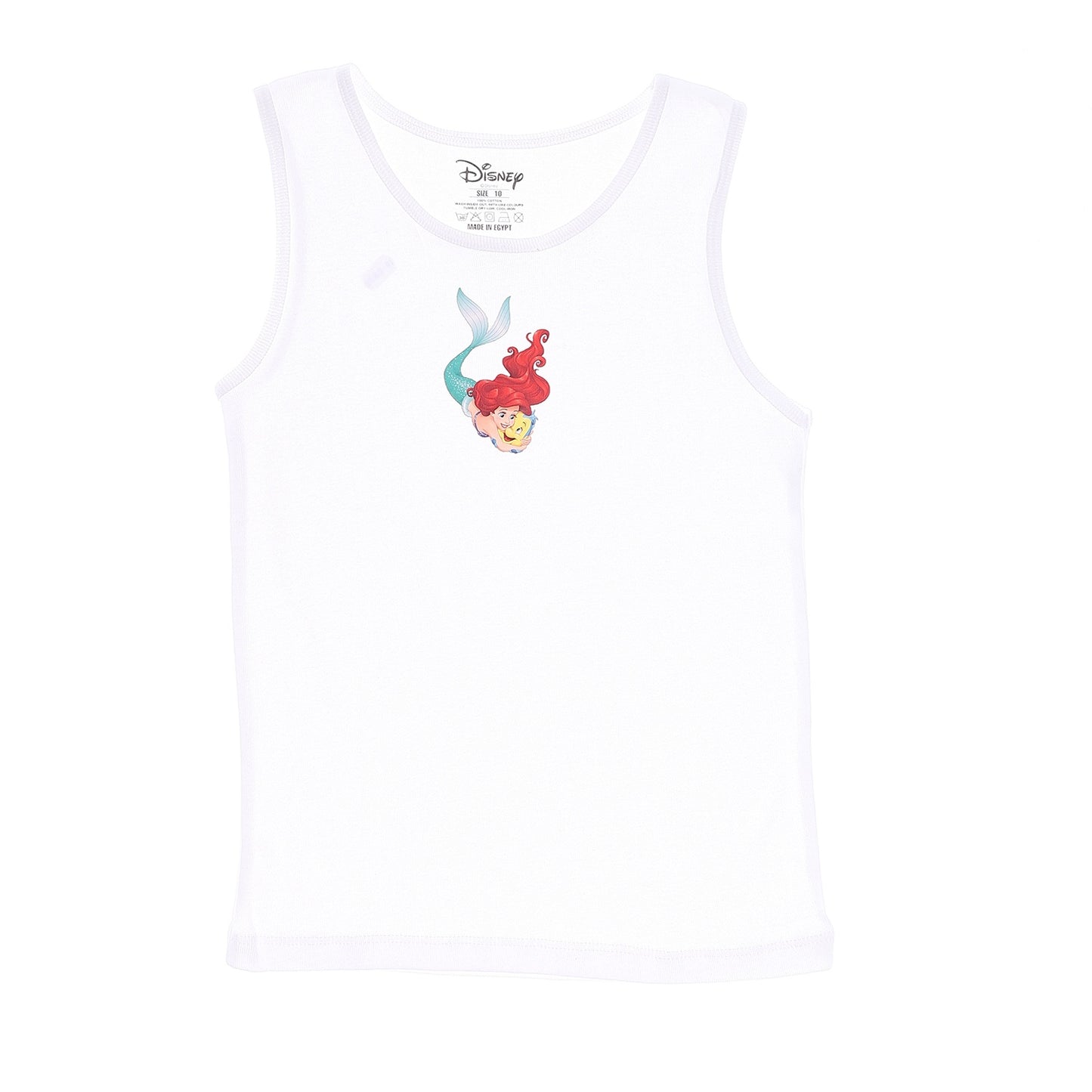 Little Mermaid Girls Tank Undershirt-Pack Of 2