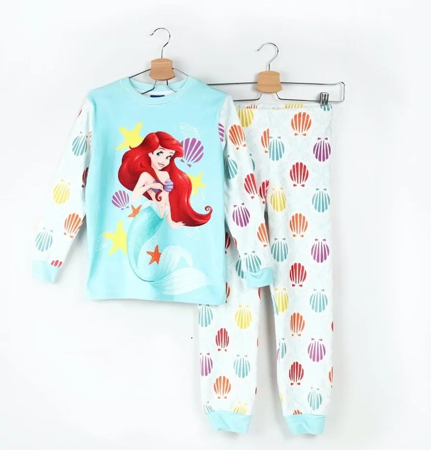 Little Mermaid Girls Long Sleeve & Pants Pajama Set