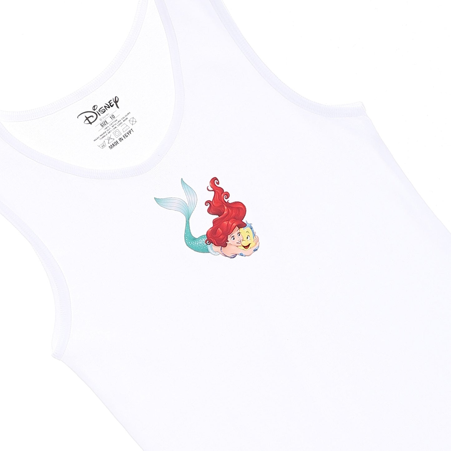 Little Mermaid Girls Tank Undershirt-Pack Of 2