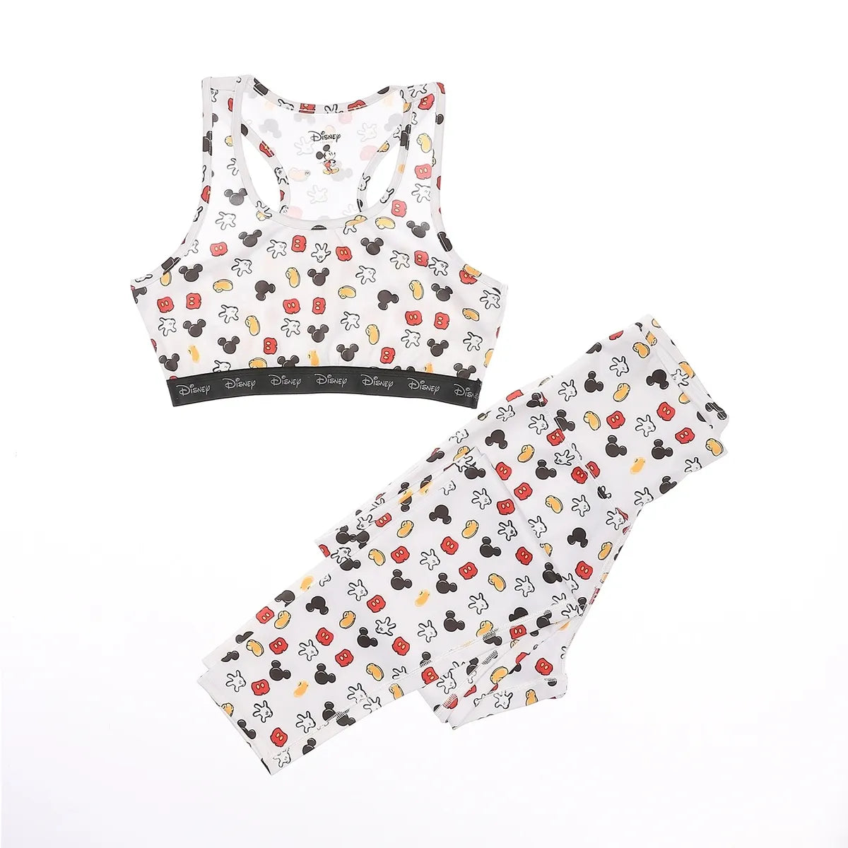 Mickey Mouse Women Sports Bra & Leggings Set