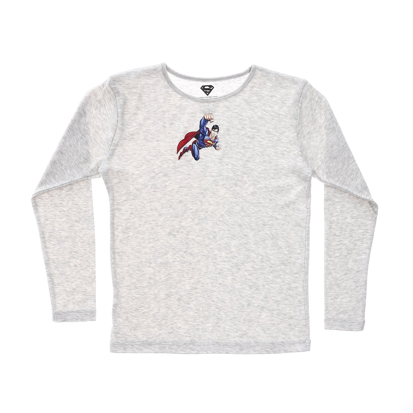 Super Man Boys Long Sleeve Undershirt-Pack Of 2