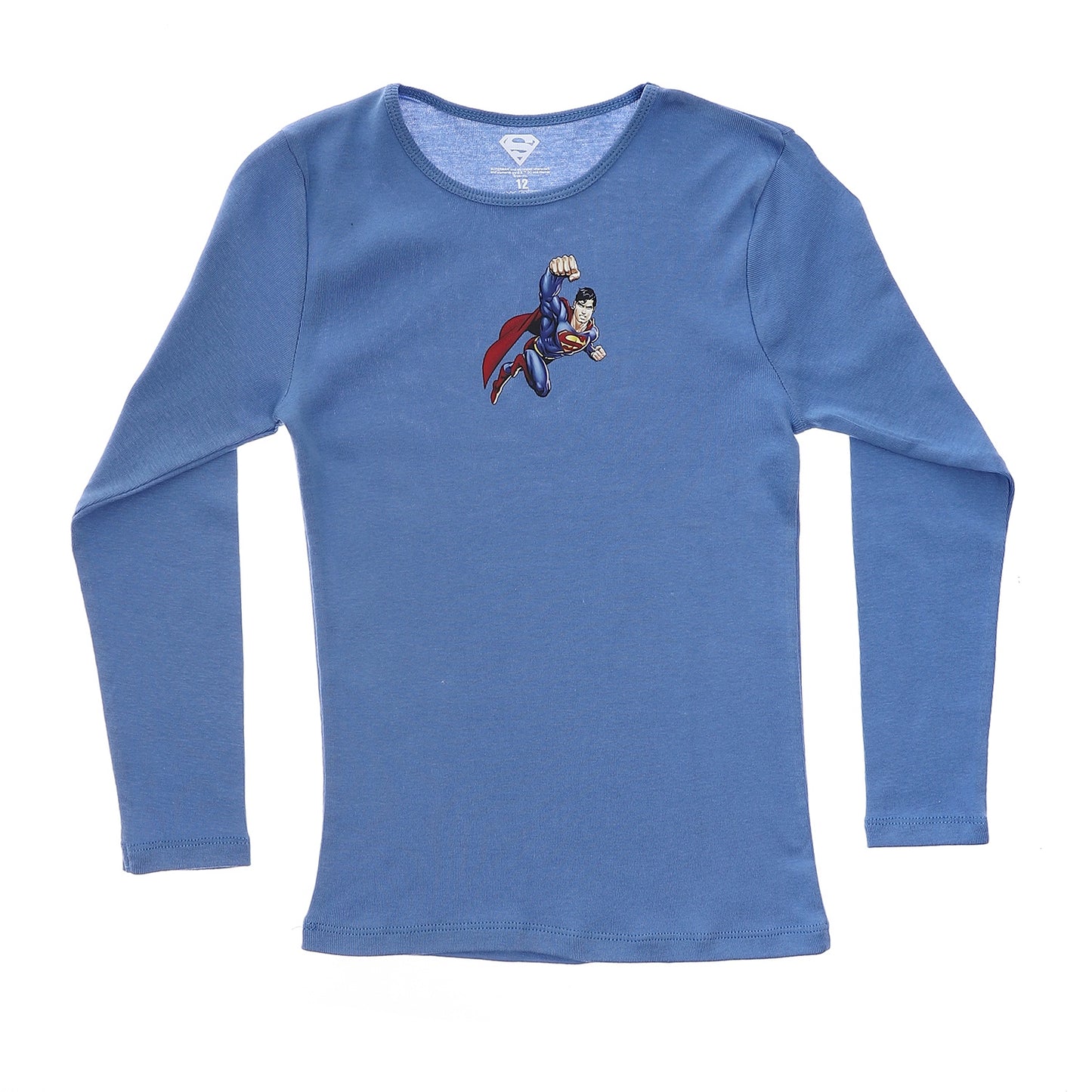 Super Man Boys Long Sleeve Undershirt---Pack Of 2