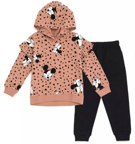 Minnie Mouse Girls Hoodie & Jogger Set