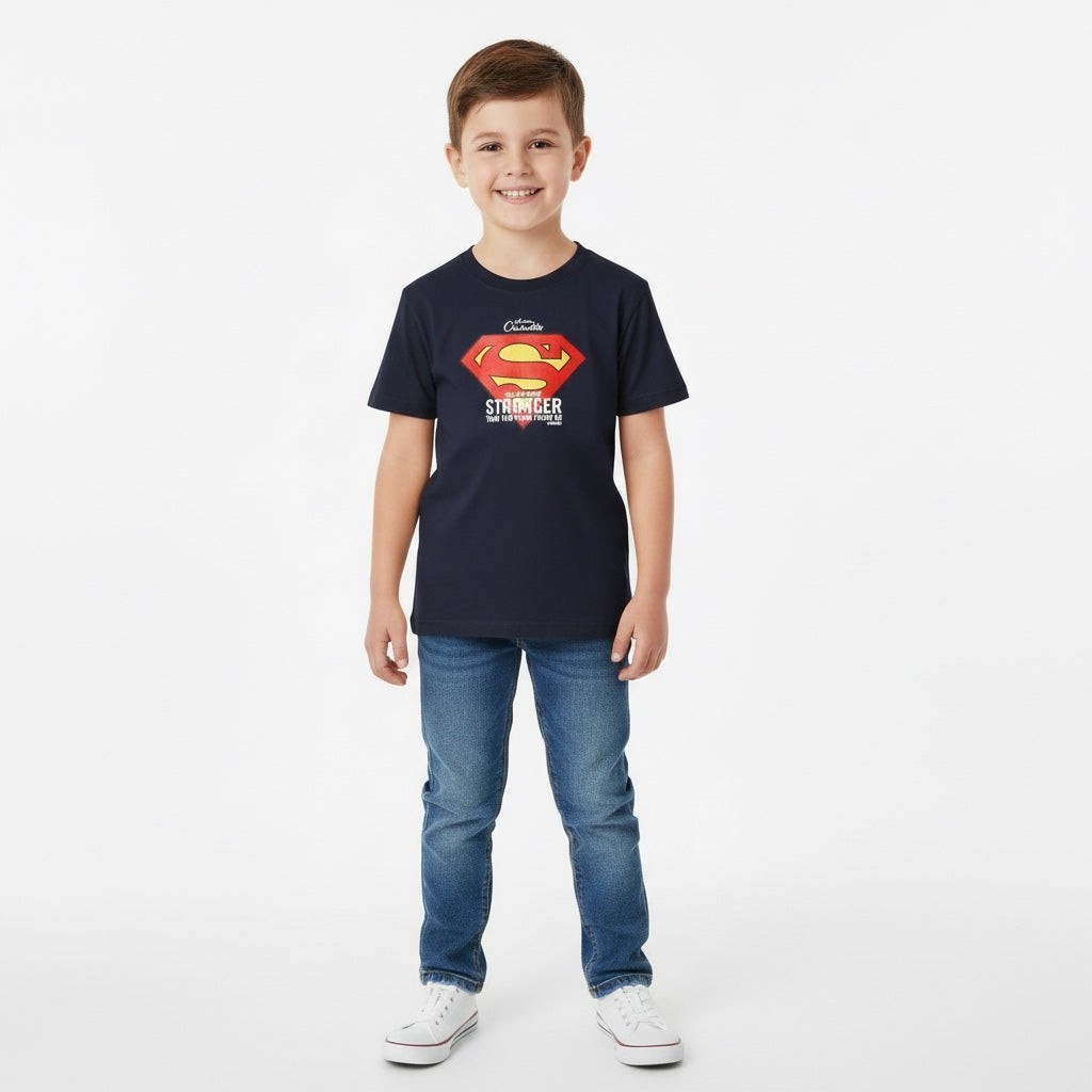 T-Shirt Superman Boys Short Sleeve