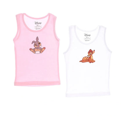 Bambi Girls Tank Undershirt-Pack Of 2
