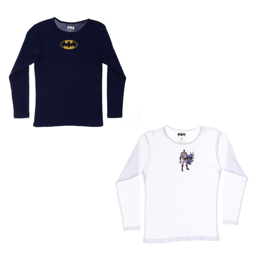 Batman Boys Long Sleeve Undershirt-Pack Of 2