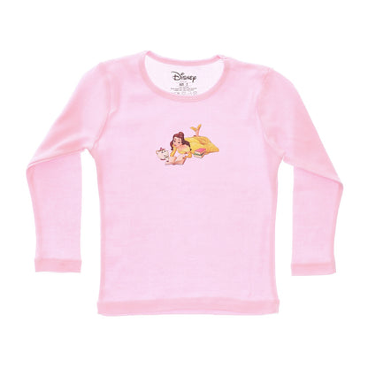 Beauty and The Beast Girls Long Sleeve Undershirt Pack Of 2