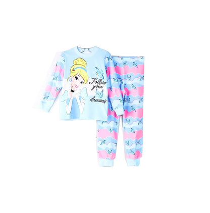 Cinderella Girls Long Sleeve & Pants Pajama Set