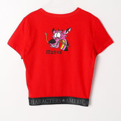 Women Crop Top American Characters