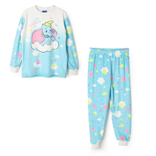 Dumbo Girls Long Sleeve & Pants Pajama Set