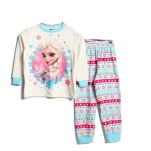 Elsa Girls Long Sleeve & Pants Pajama Set1