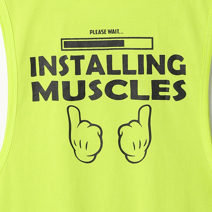 Installing Muscles Men Tank Top