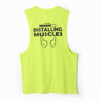 Installing Muscles Men Tank Top