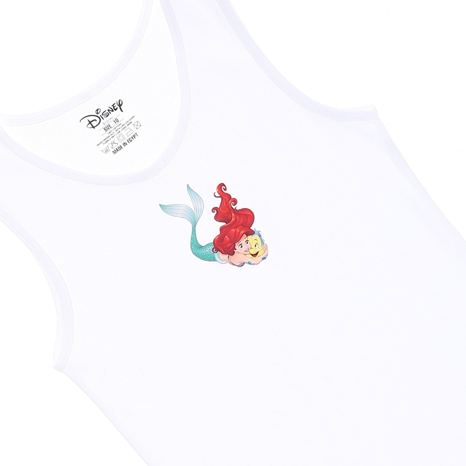 Little Mermaid Girls Tank Undershirt-Pack Of 2