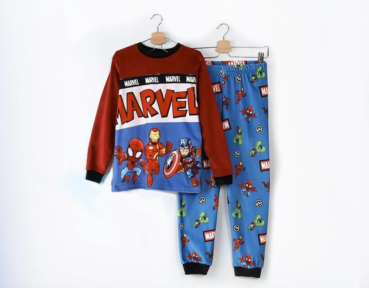 Marvel Boys Long Sleeve & Pants Pajama Set2