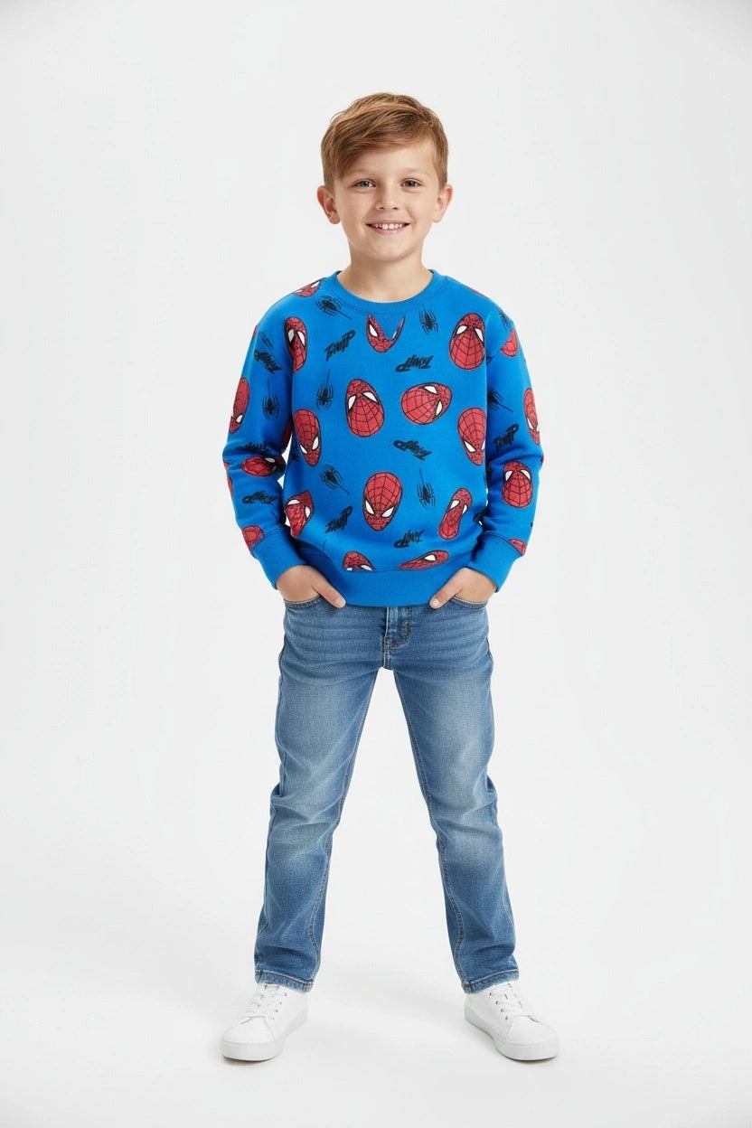 Marvel Spider-boy sweatshirt cotton blend pullover