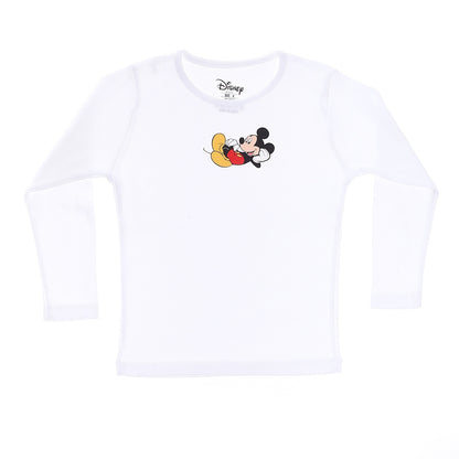 Mickey Mouse Boys Long Sleeve Undershirt-Pack Of 2