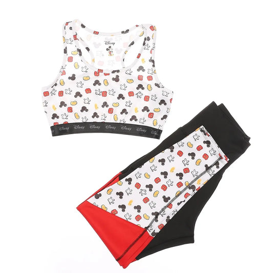 Mickey Mouse Women Sports Bra & Leggings Set