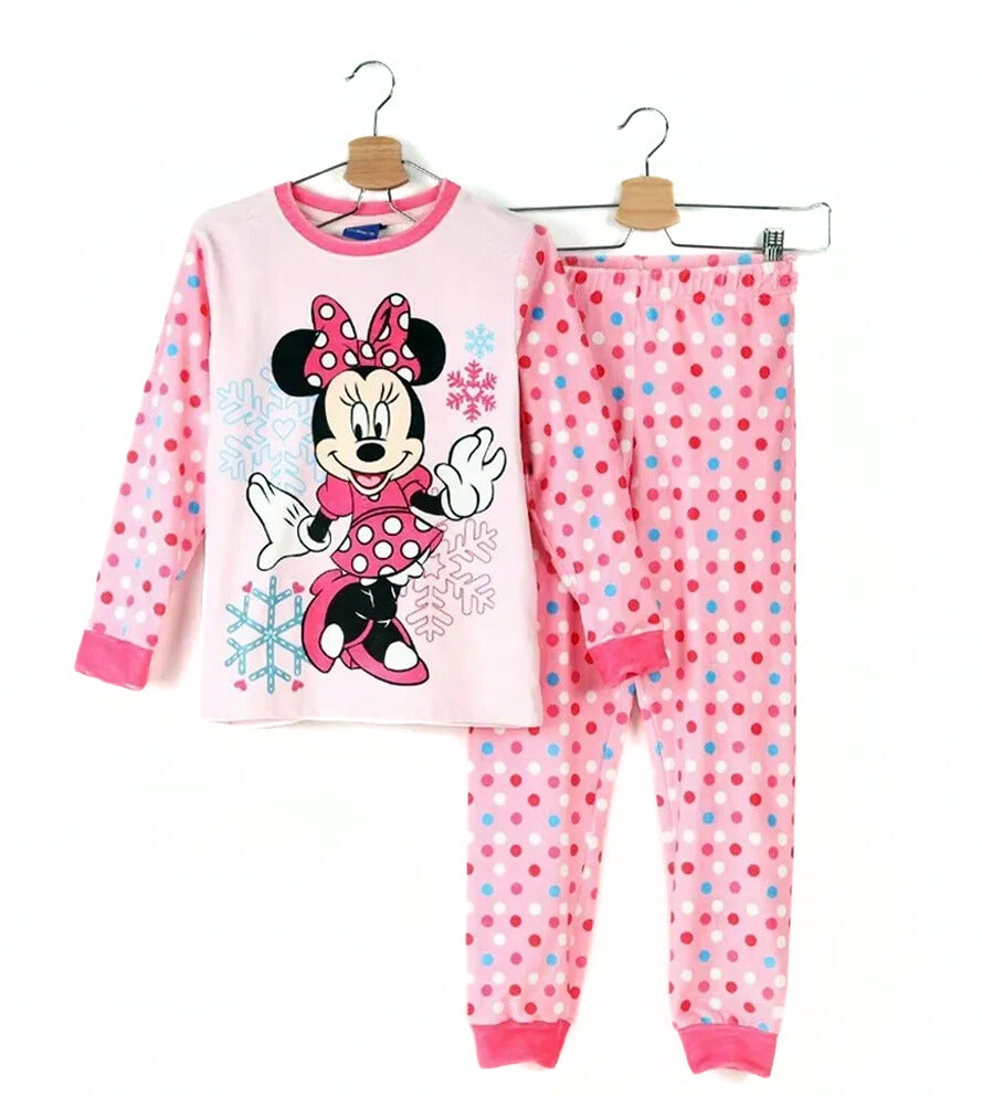 Minnie Mouse Girls Long Sleeve & Pants Pajama Set