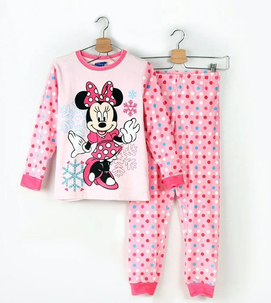 Minnie Mouse Girls Long Sleeve & Pants Pajama Set