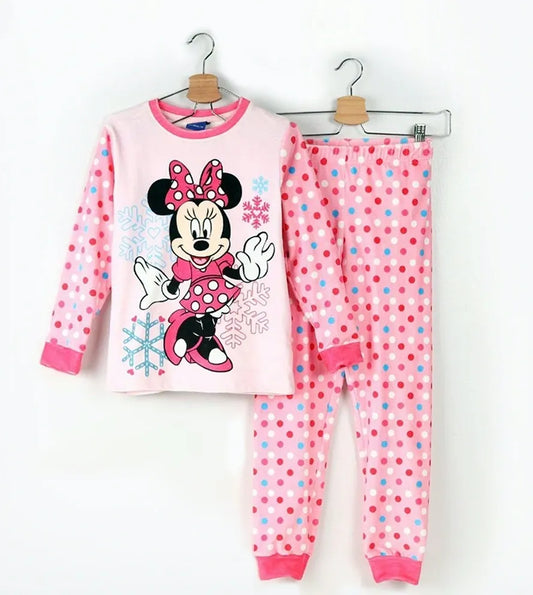 Minnie Mouse Girls Long Sleeve & Pants Pajama Set