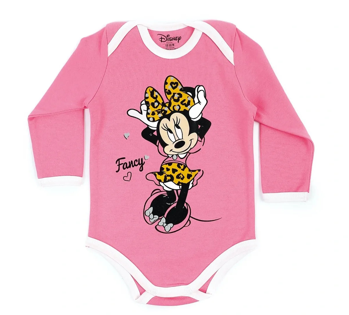 Minnie Mouse Long Sleeve Babysuit