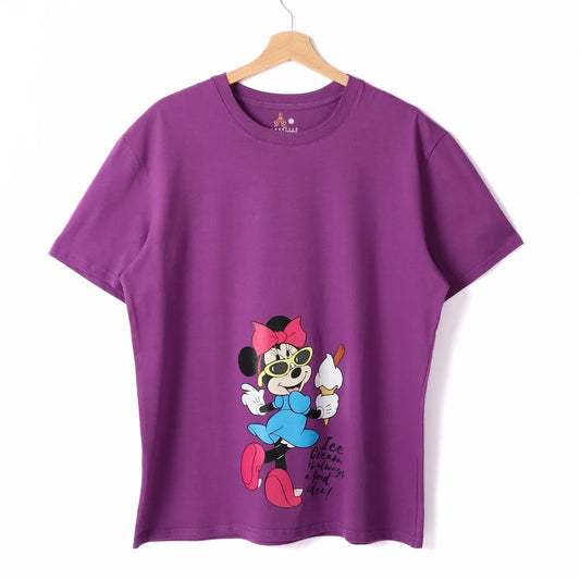 Minnie Mouse Women Short Sleeve Tee