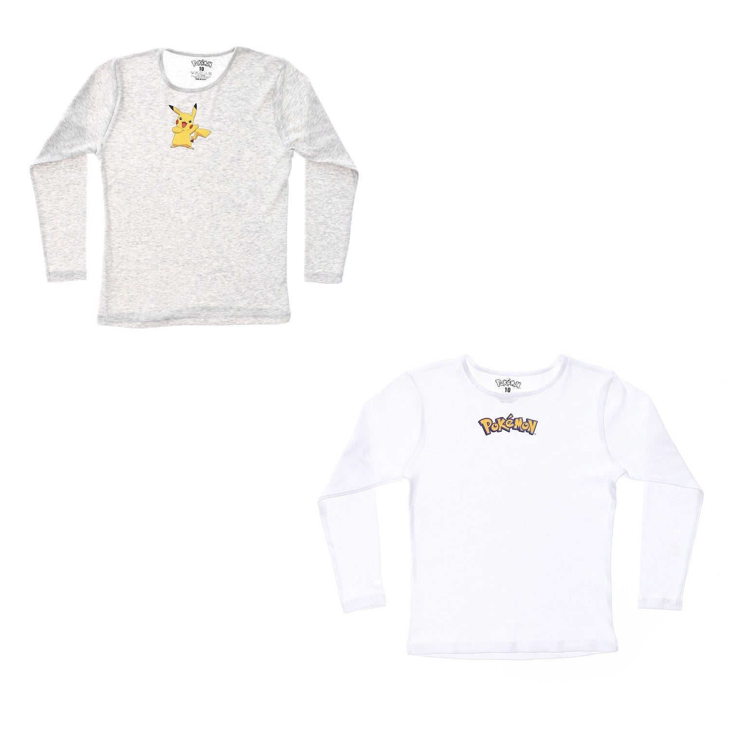 Pokemon Boys Long Sleeve Undershirt-Pack Of 2