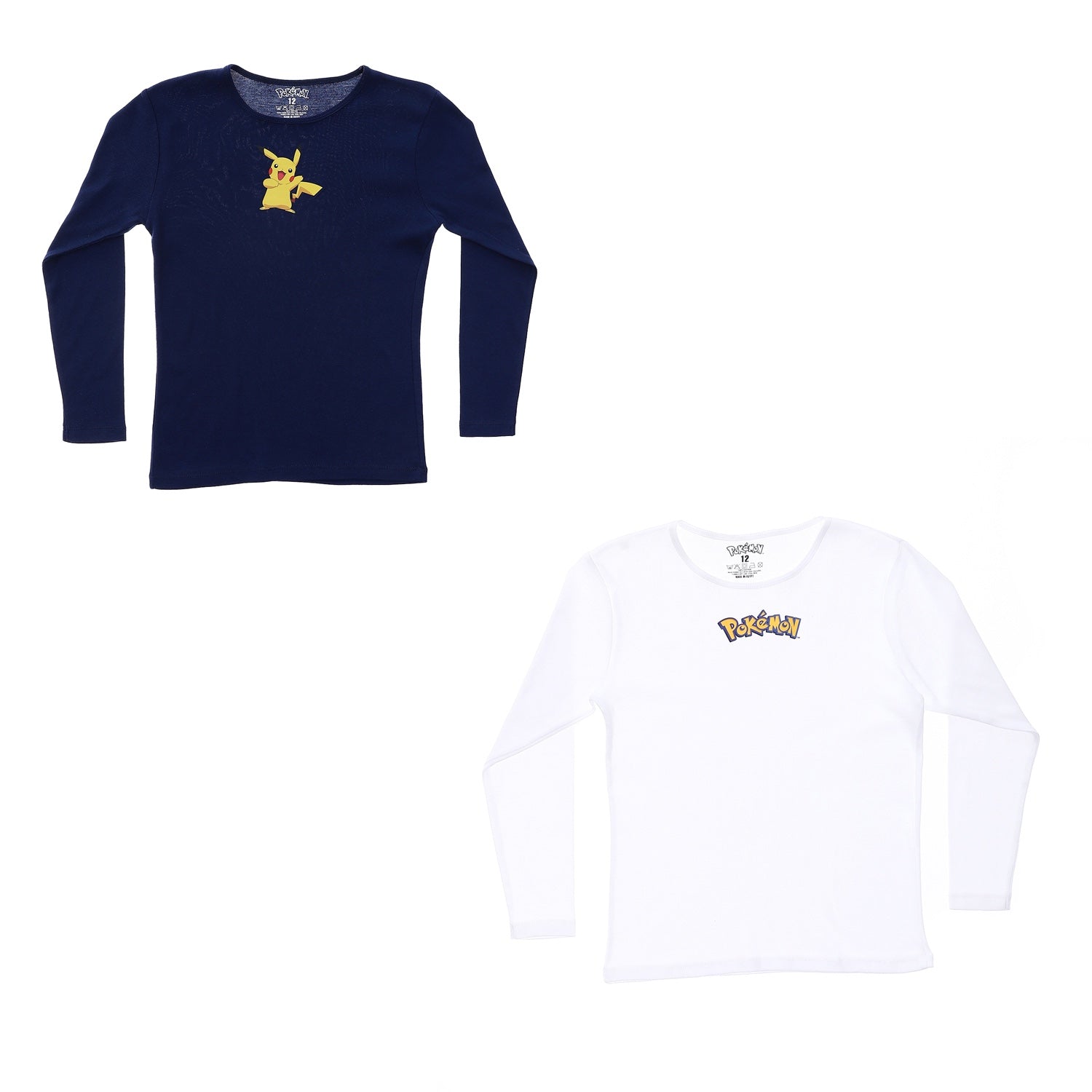 Pokemon Boys Long Sleeve Undershirt-Pack Of 2