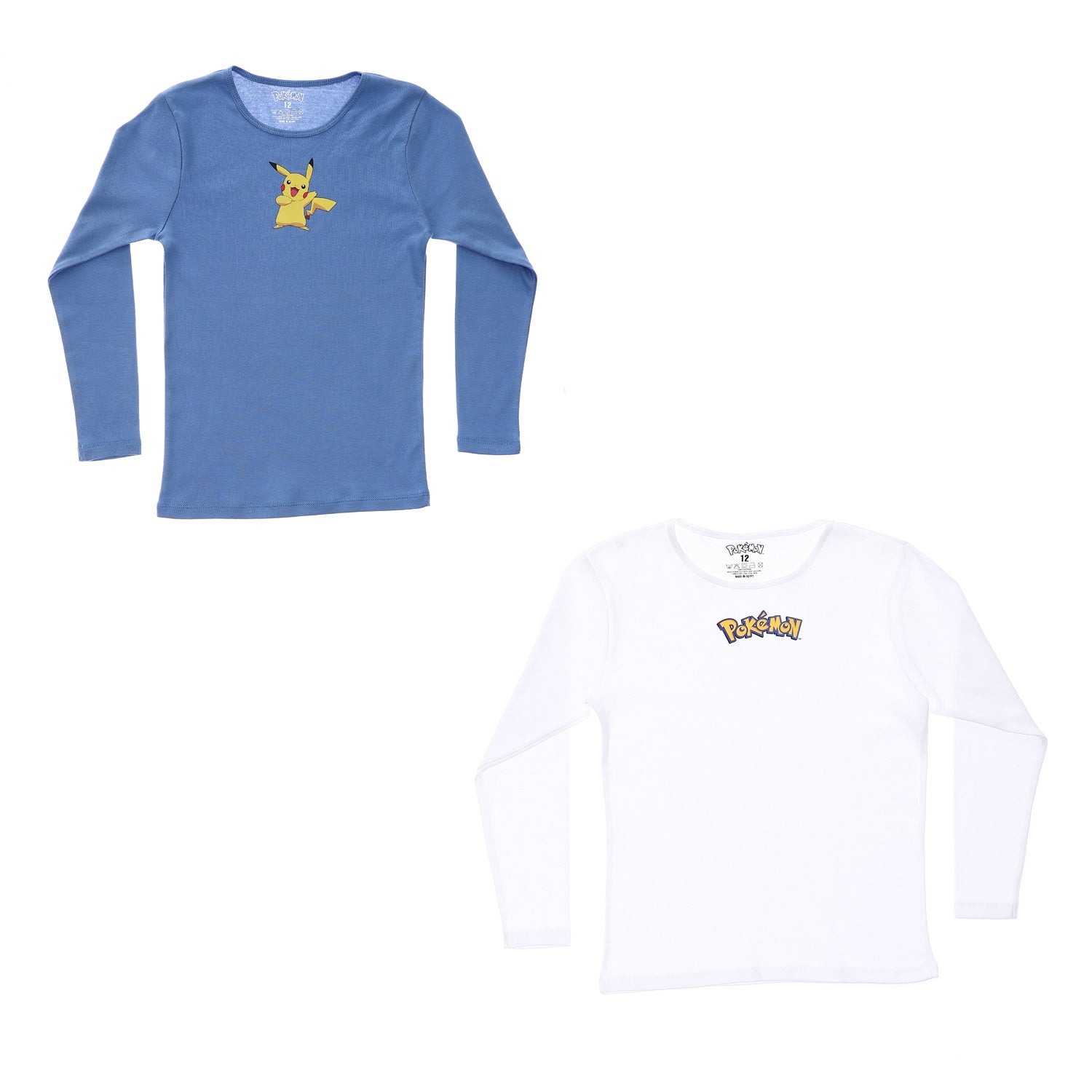 Pokemon Boys Long Sleeve Undershirt-Pack Of 2