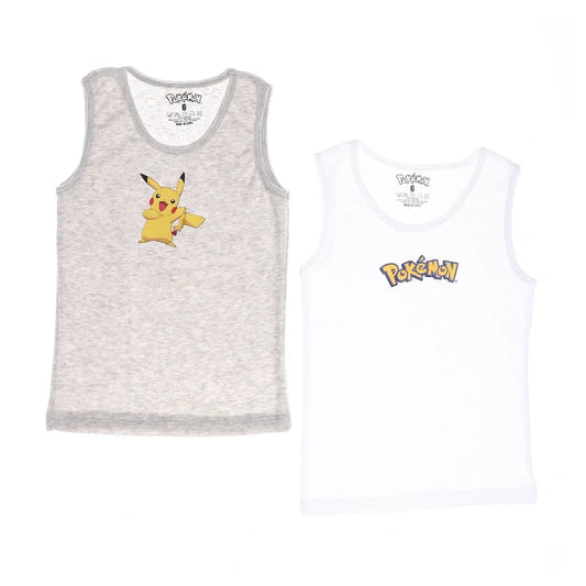 Pokemon Boys Tank Undershirt-Pack Of 2