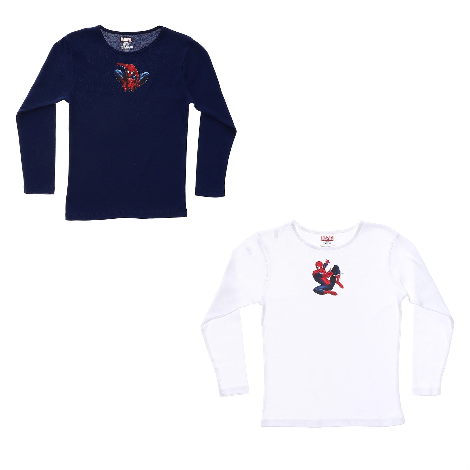 Spider-Man Boys Long Sleeve Undershirt-Pack Of 2