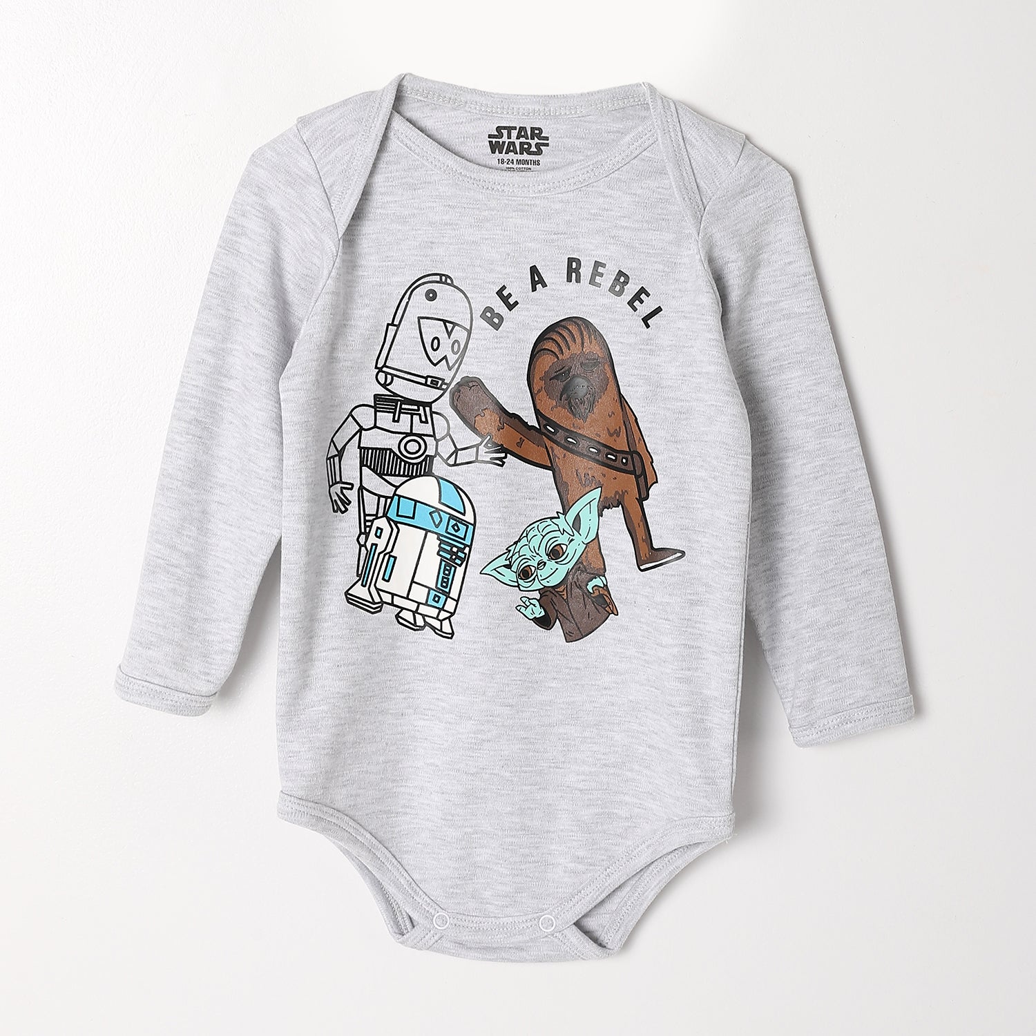 Star Wars Long Sleeve Babysuit-Pack Of 2
