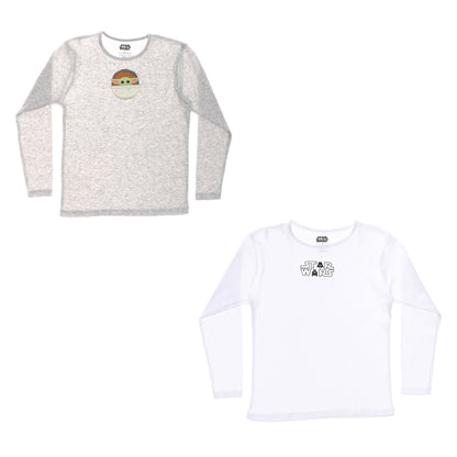 Star Wars Boys Long Sleeve Undershirt-Pack Of 2