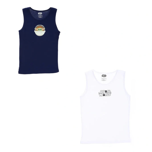 Star wars Boys Tank Undershirt-Pack Of 2