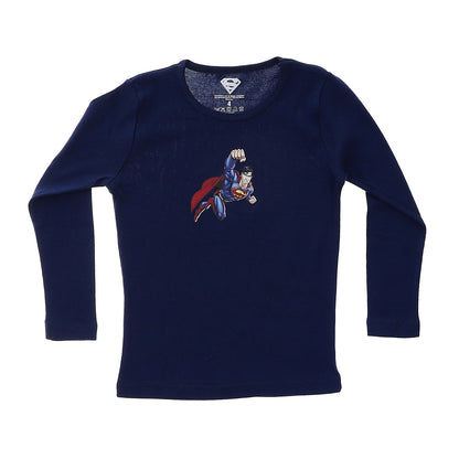 Super Man Boys Long Sleeve Undershirt-Pack Of 2
