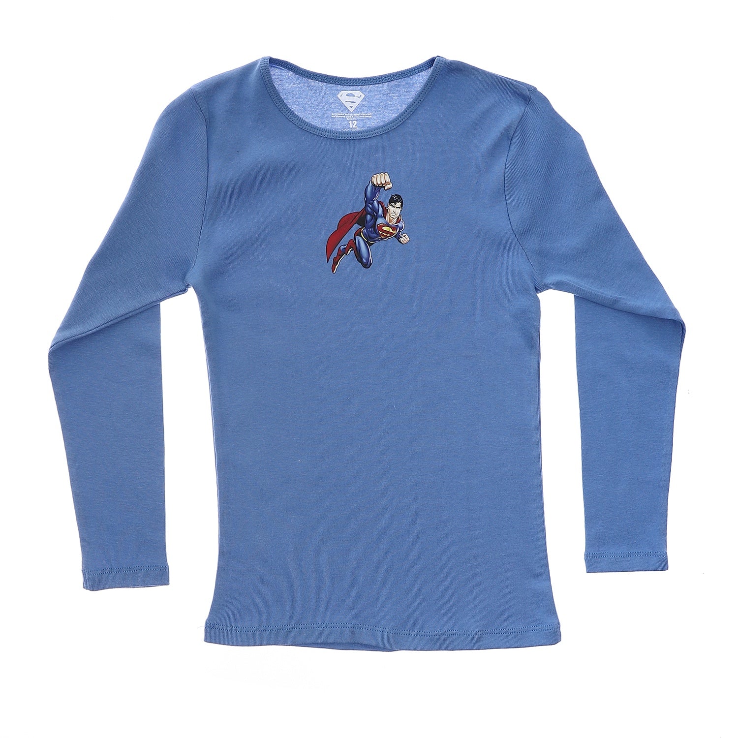 Super Man Boys Long Sleeve Undershirt---Pack Of 2