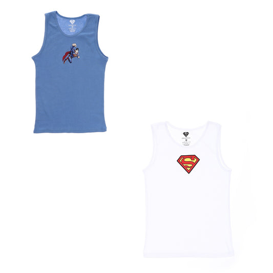 Superman Boys Tank Undershirt-Pack Of 2