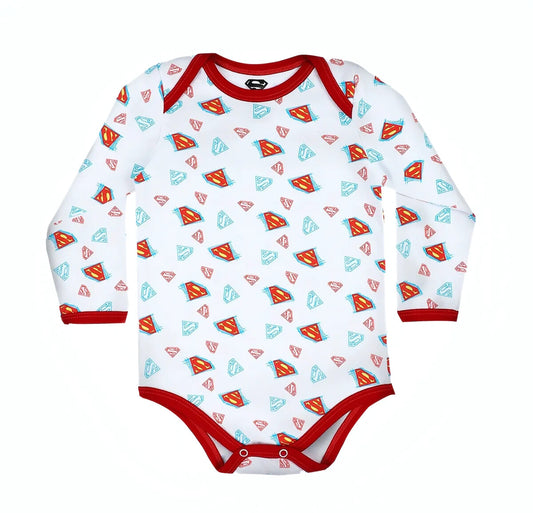 Superman Long Sleeve Babysuit