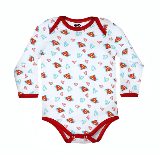 Superman Long Sleeve Babysuit