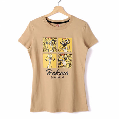 Timon & Pumba Women Short Sleeve Tee